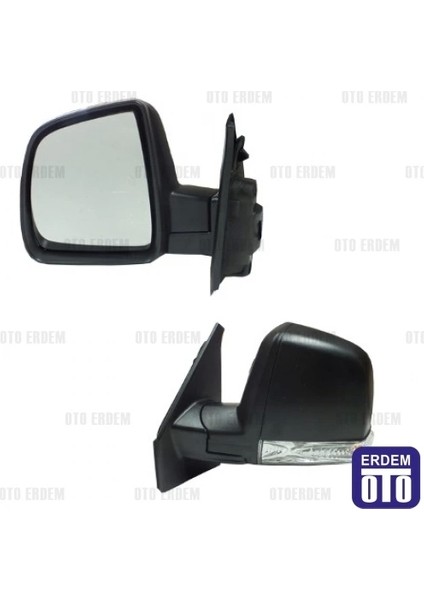 Dıs Dıkız Aynası Sol Elek+Tek Camlı+Sıyah+Sınyallı Fıat Doblo Iıı-Combo D Bm 09- (Oem No: 735528051)