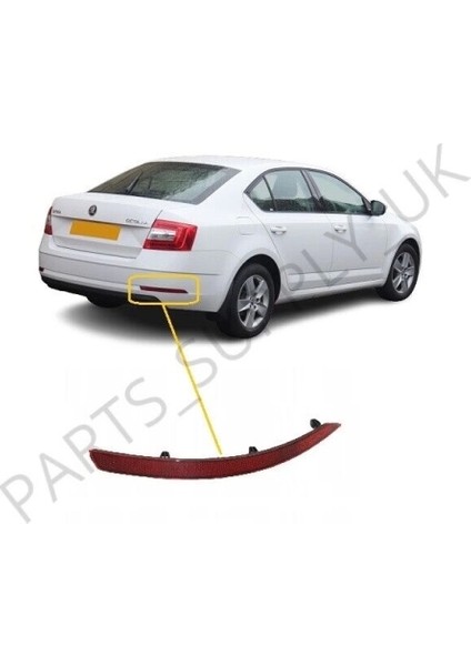 Vw Octavia 2013- Tampon Reflektörü Arka Sağ (Oem NO:5E5945106A)