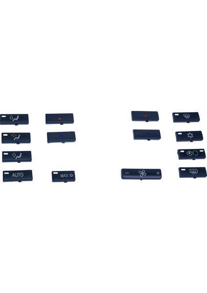 Bmw 5 Serisi E39 Için Klima Panel Düğmeleri 14 Parçalı Set