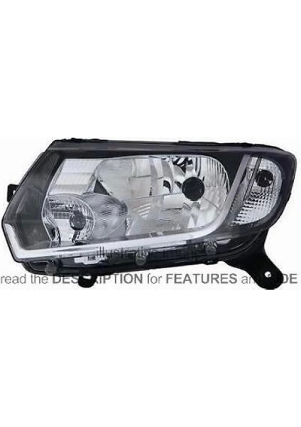 Renault Sandero Iı 2013- Far Sol Manuel (Oem NO:260601236R)