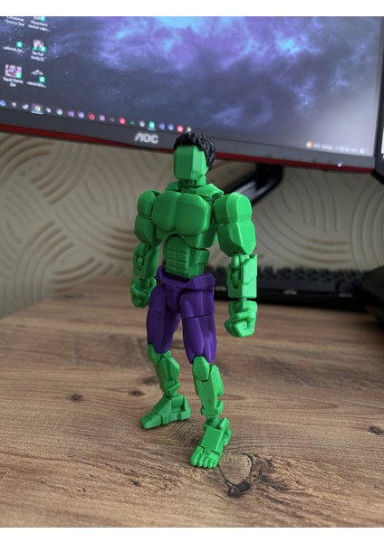 Dummy Hulk 3D Baskı Hareketli Figür – 16 cm Koleksiyonluk Oyuncak fırsatları