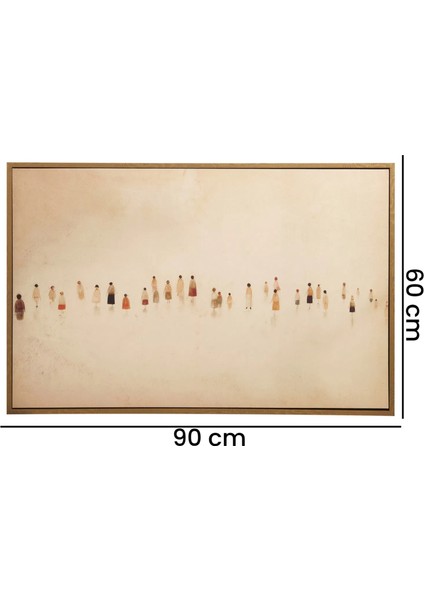 Deco Sociedad Tablo - Bej - 90X60 cm indirimleri