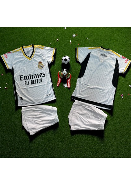 Real Madrid Çocuk T-Shirtözel Tasarım Beyaz