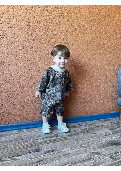 Çocuk Yazlık Şortlu Alt Üst Takım 12AY-5YAŞ