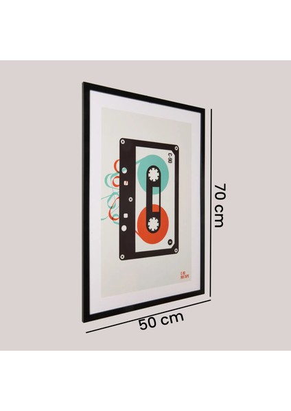 Deco Cinta Tablo - Renkli - 70X50 cm