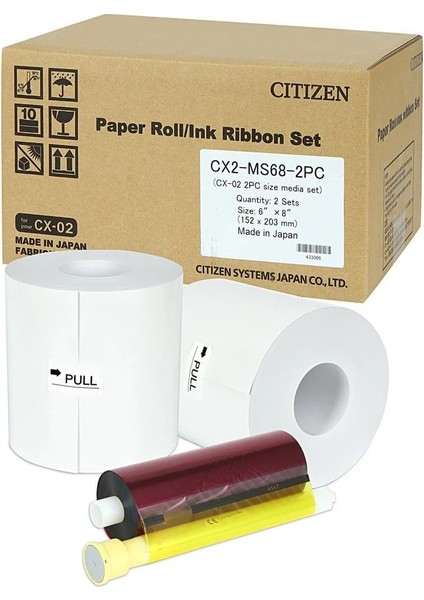 Cx-02 10X15 - 15X21 Termal Fotoğraf Kağıt Ribon