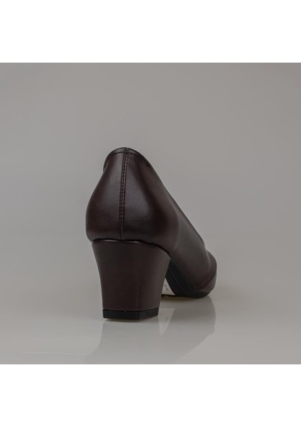 Kahverengi Kesik Burun Özel Üretim Kadın Klasik Ayakkabı indirimleri