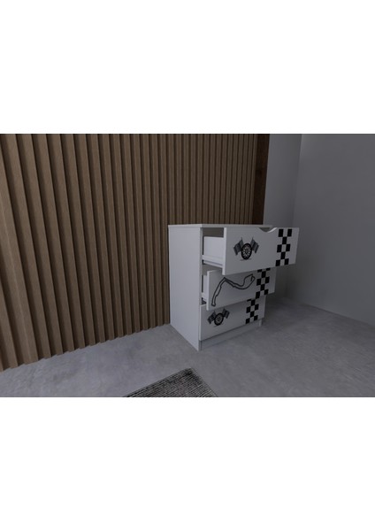 Yarış Arabası Temalı Çocuk Odası Takımı modelleri