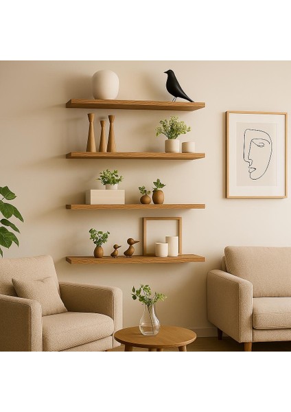 Siyah 5 Adet Duvar Rafı fiyatları