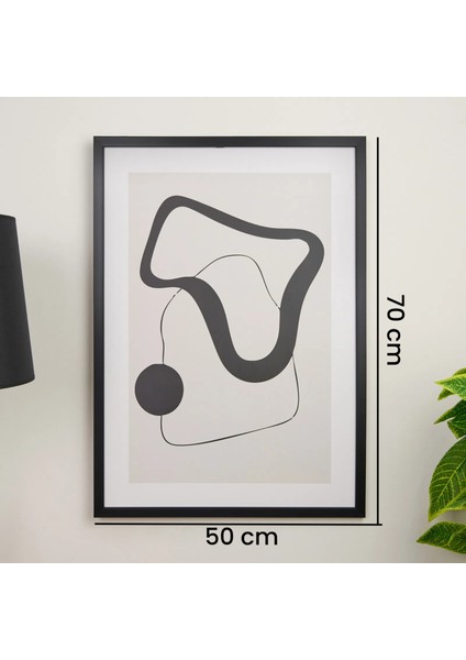 Deco Elegant Curves Tablo - 50X70 cm fırsatları