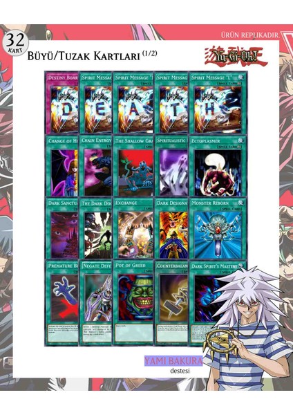 Yu-Gı-Oh! Ingilizce Yami Bakura Destesi 57 kart fırsatları