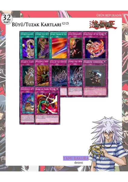 Yu-Gı-Oh! Ingilizce Yami Bakura Destesi 57 kart indirimleri