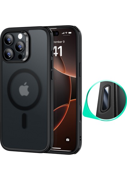 Iphone 16 Pro Halolock Magsafe Classic Hybrid Silikon Kılıf - Kamera Kontrol Buton