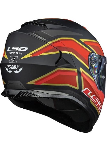 Storm 2 Foggy Kapalı Kask Mat Siyah-Kırmızı modelleri