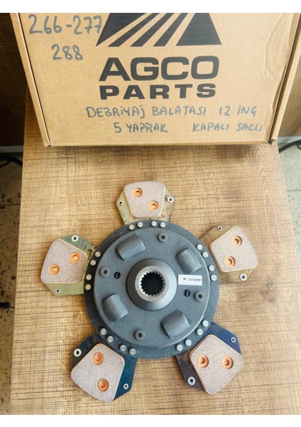 Massey Ferguson 277G-288G Debrıyaj Balatası 12 Inç 5 Ped G. Yayı Kapalı Agco