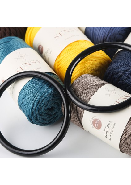 Plastik Yuvarlak Çanta Sapı 12 cm Çanta Aksesuarı modelleri