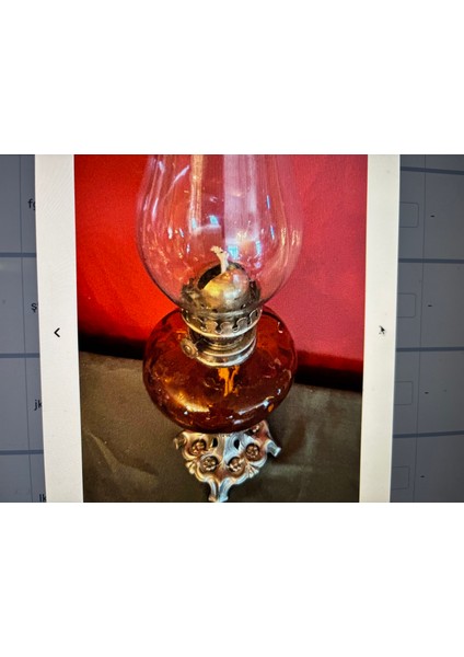 Antika Fransız Gaz Lambası 48 cm Boyunda fiyatları