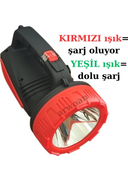 50 Saat Çalışma Süreli 8000MAH El Feneri Projektör fiyatları