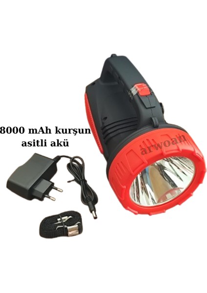 50 Saat Çalışma Süreli 8000MAH El Feneri Projektör fırsatları