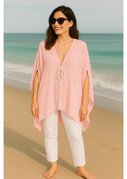 Tasarım Handmade Kimono Tarzı Plaj Pareo Tunik