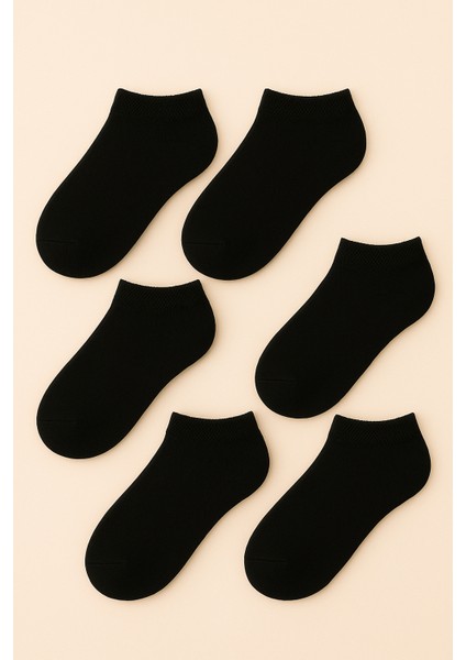6'lı Dikişsiz Unisex Beyaz Sneaker 6 Çift Terletmez Pamuk Bilek Boy Çorap Seti modelleri