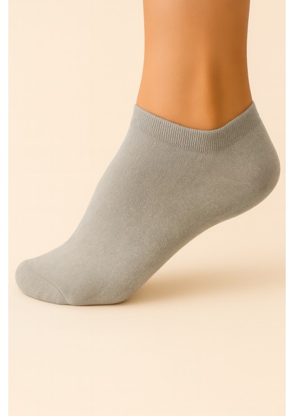 6'lı Dikişsiz Unisex Beyaz Sneaker 6 Çift Terletmez Pamuk Bilek Boy Çorap Seti modelleri