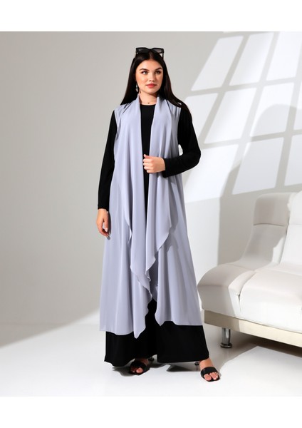 Şal Yaka Şifon Yelek