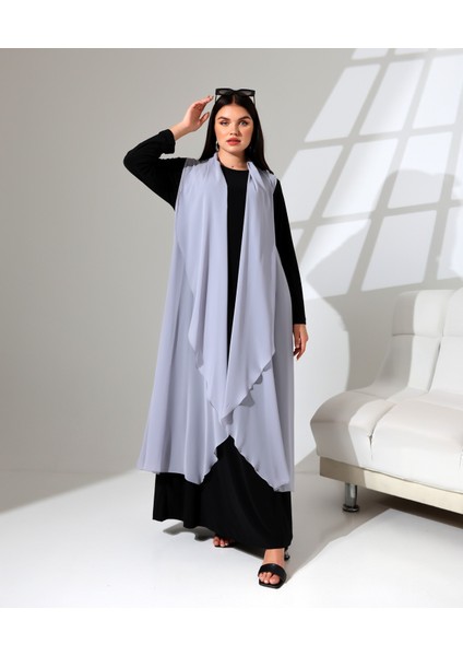 Şal Yaka Şifon Yelek modelleri