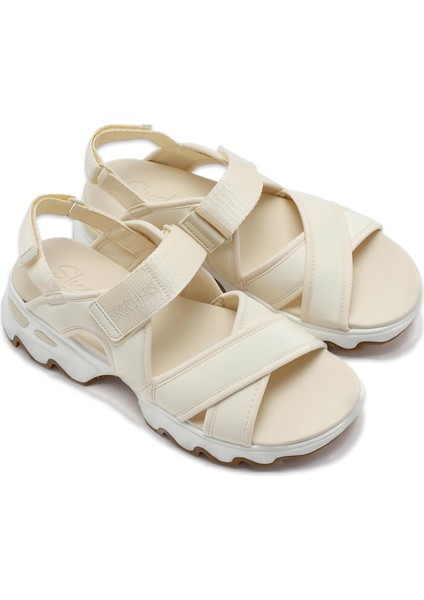 119710 Big Lug Vegan Kırık Beyaz Kadın Sandalet
