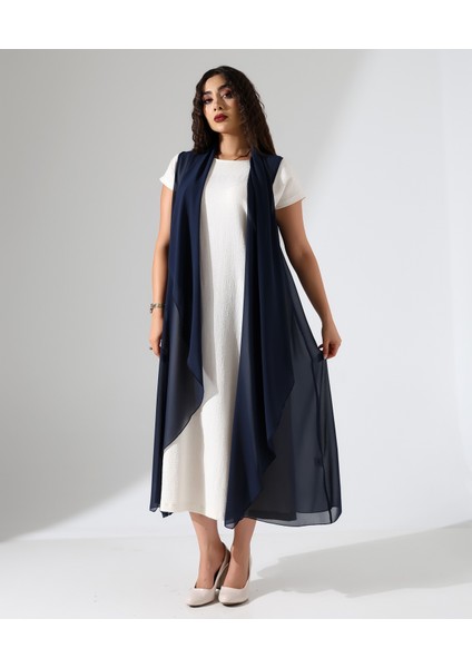 Şal Yaka Şifon Yelek fiyatları