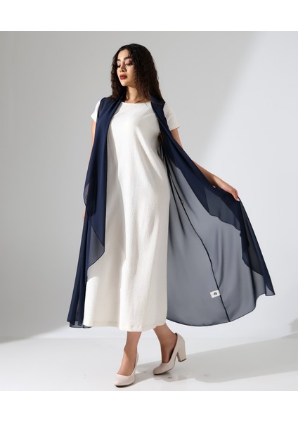 Şal Yaka Şifon Yelek modelleri