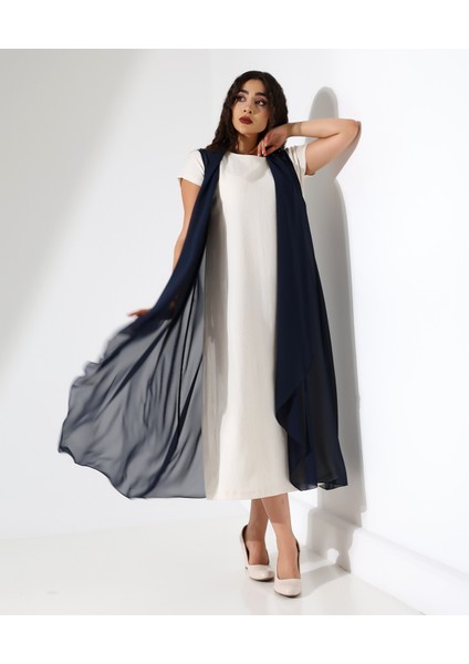 Şal Yaka Şifon Yelek indirimleri