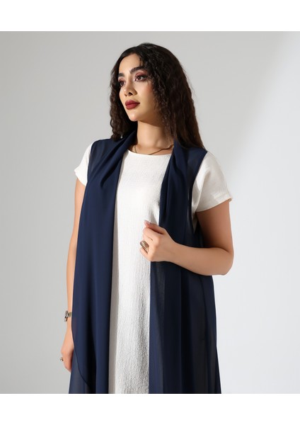 Şal Yaka Şifon Yelek