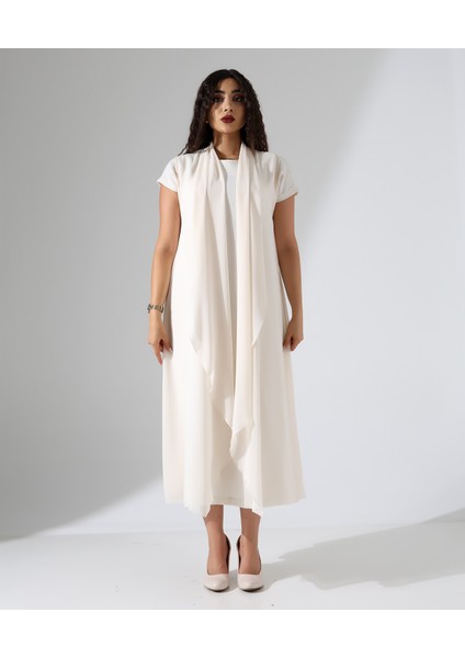 Şal Yaka Şifon Yelek