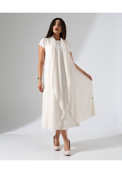 Şal Yaka Şifon Yelek fiyatları