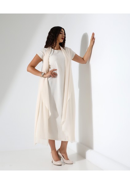 Şal Yaka Şifon Yelek indirimleri