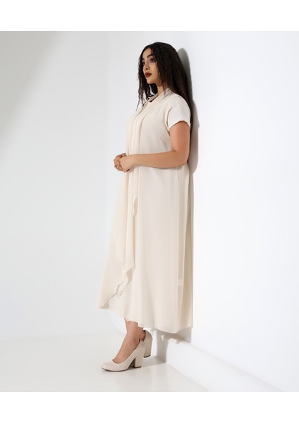 Şal Yaka Şifon Yelek