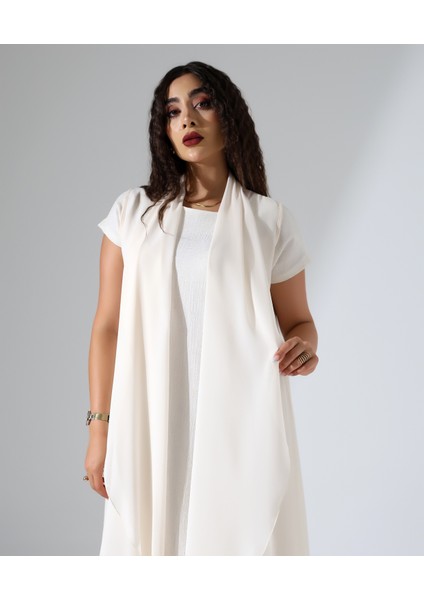 Şal Yaka Şifon Yelek