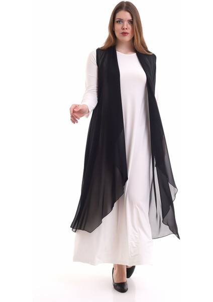 Şal Yaka Şifon Yelek