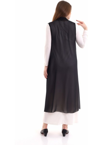 Şal Yaka Şifon Yelek modelleri