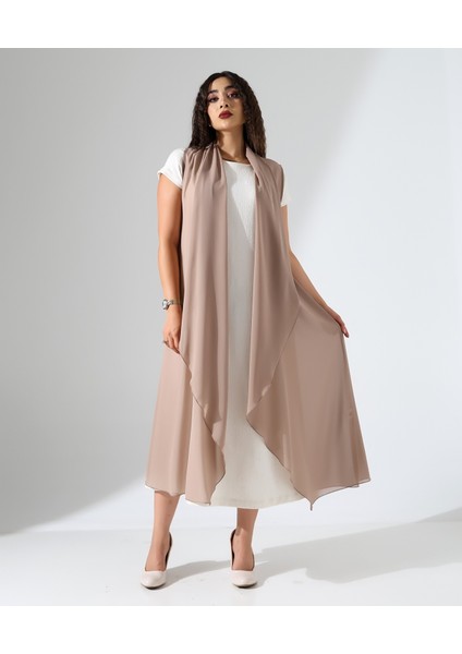 Şal Yaka Şifon Yelek fiyatları