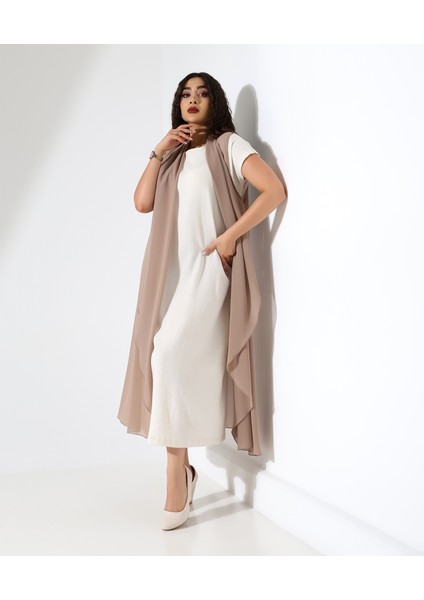 Şal Yaka Şifon Yelek indirimleri