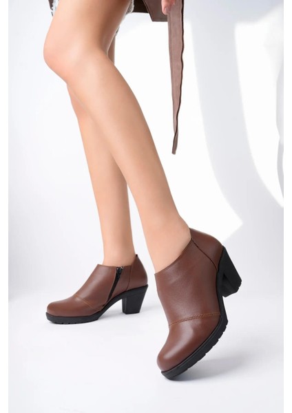 Hakiki Deri Günlük Kadın Topuklu Ayakkabı TRC137-1103 fiyatları