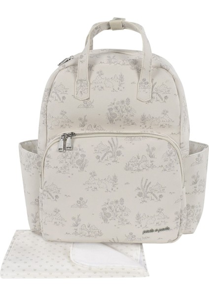 Toile De Jouy Bebek Bakım Sırt Çantası Cream
