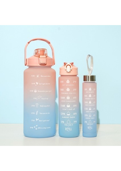 Üç Parça Cingo Degrade Büyük Kapasiteli Su Bardağı (Yurt Dışından)