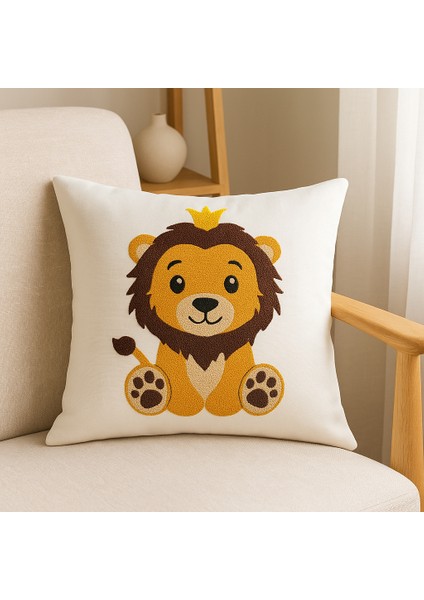 Yavru Aslan Punch Kırlent Kılıfı modelleri