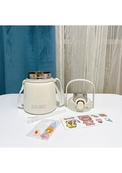 Büyük Kapasiteli Termos Bardak Taşınabilir Çocuk Su Bardağı Etiketli 650ML (Yurt Dışından) modelleri