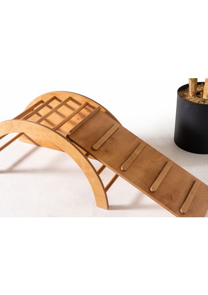 Pikler Halkası Mdf Mickey Sandalye Kaydırak Minder Takım