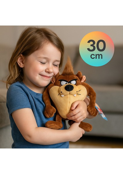 Looney Tunes Çizgi Film Karakteri Tazmanya Canavarı Lisanslı Peluş Oyuncak - 30 cm
