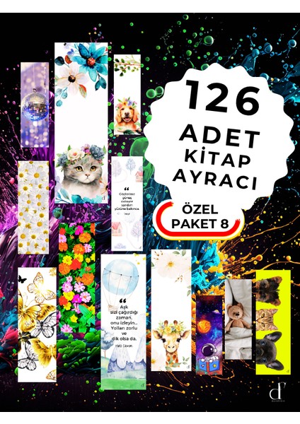 126'LI Kitap Ayracı Seti - Özel Paket8